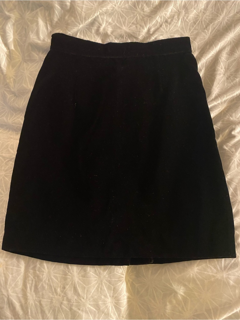 Banana Republic Black Mini Velvet Skirt